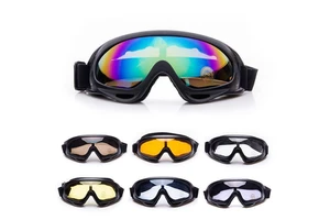 Safety Goggles with Multi Lenses - PC Frame UV400 Anti-Fog Lens Windproof Dustproof Protective Eyewear for Outdoor Sports Work