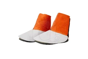 Wholesale Durable Leather Heat-Resistant Safety Welding Shoes Cover with Customizable Options for Unisex Adults