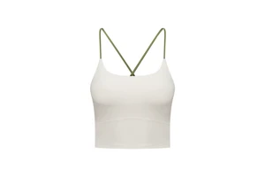 Breathable Yoga Workout Tank Sports Bra with Halter Lace up Design