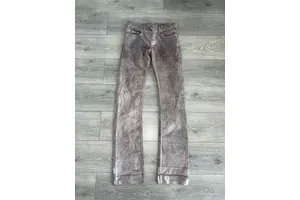 2026 HaiYao High Quality Cotton Men's Jeans American Street Brand Comfortable Mid-Rise Skinny Casual Glitter Men's Denim Jeans