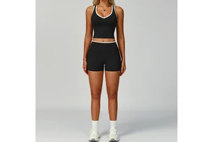 Custom Women's Plus Size High Support Yoga Brassiere for Running Gym Activewear with Front Logo Slim Fit