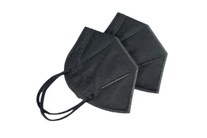 5 Layer Black Non-woven Fabric Disposable Earloop Adult GB2626-2019 KN95 Face Mask Disposable Masks KN95 Facemask
