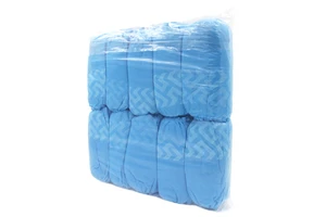 100-Pack Anti-Skid Non-Woven Disposable Shoe Cover Non-Slip Safety Boot & Shoe Covers Fits Most Shoes 42x17cm