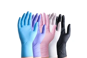 Medical Disposable Nitrile Hand Gloves Powder Free 100pcs