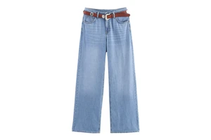 Women's Slim-Fit Slimming Vintage Style Minimalist Stylish Trendy Bestseller New Straight High Waist Loose Fit Denim Jeans