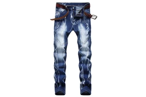New Arrival Hot Sale Plus Size Casual Men Jeans Pant Cargo Men's Streetwear Slim Fit Straight Custom Made Denim Jeans