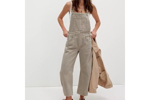 Wholesale Women's Stonewashed Denim Overalls Jumpsuit Loose Fit Straight Leg High Waist Summer Casual/Formal Streetwear