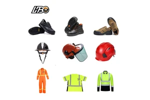 HBC PPE Hot Sale Industry Safety Shoes Wear Resistant Lightweight Industrial Construction Safety Shoes High Quality PPE