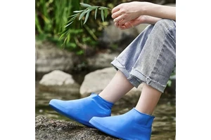 Waterproof Non-Slip Latex Safety Boot Shoe Covers Thickened Rain Gear with Wear-Resistance Summer Cycling Shoes Cover