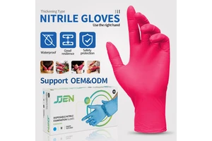 Free Samples High Quality Disposable Food Safety Wholesale Powder Free Non Sterile Nitrile Blue Exam Gloves