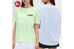 New Trend Professional Breathable Slimming Leggings Gym Fitness Yoga Workout Gym Durable Short Sleeve yoga Top