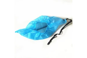 Disposable Anti-Static Steel Toe Shoe Covers Thickened Dustproof Non-Woven Fabric Conductive Tape Strip Slip-On Closure Safety