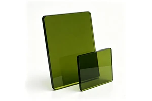 Custom Laser Protective Acrylic Sheet Green Laser Viewing Window For Laser Cutting Machine Safety Shield