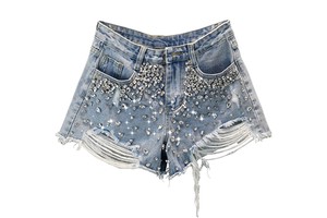 Wholesale Summer Women's Denim Shorts Casual Style Denim Jeans Ladies Shorts Plain Simple Premium Quality Women's Denim Shorts
