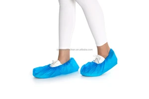 Wholesale Blue Anti-slip Personal Protective Footwear PP Disposable NON Woven Shoe Cover for Cleanroom