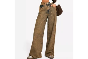 Women's Washed Denim Jeans for Woman Casual Evening Look Straight Custom Length Top Luxury Denim Jeans Pants for Women