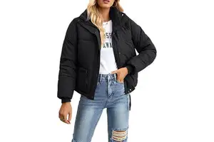 Wholesale Classic Women's Casual Winter Denim Jacket 100% Cotton Button Short Sleeve 4 Colors Latest Style High Quality