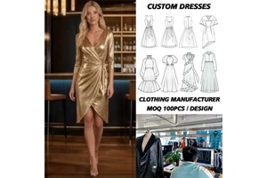 Apparel Factory Custom Women Dress Manufacturer OEM Private Label Make Your Own Brand From Sketch To Sample Bulk Production
