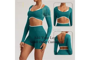 Fitted Yoga Top-Seamless Design for a Smooth Look