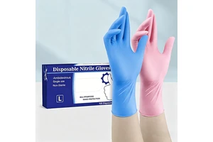 SONICE Factory Wholesale 4mil Powder Free Disposable Nitrile Work Gloves 28cm Non-Sterile Breathable Waterproof Chemical Safety