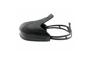 TPU Overshoe with Steel Toe Cap Non-slip Safety Shoe Cover EN12568 Certified Black for Visitor Workplace Use