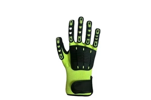 TPR Anti Smashing Gloves Five Level Anti Cutting CE Anti Puncture Shockproof Oil Mining Construction Site Glue Coating Machinery