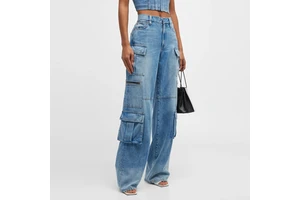 Mid Waist Regular Fit Breathable Summer Jeans Women Straight Pants Elastic Eco-Friendly Quick Dry Custom Size Denim Trousers