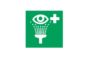 Emergency Eye Shower Aluminum 120x120mm Made In Italy