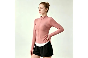Customized Plus Size Women's Yoga Fitness Tops Breathable Quick Dry Sportswear Skinny Fit Spandex/Nylon Color Blocking