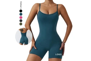 Gym Wear One Piece Workout Jumpsuit Running Sports Yoga Fitness Jumpsuit for Women