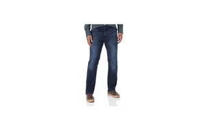 Men's Regular Plus Size Vintage High Street Streetwear Breathable Spring Winter Dark Blue Casual Jeans Denim Eco-Friendly Washed