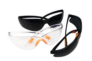 High Quality Lightweight Plastic Safety Glasses Anti-Impact Goggles Non-Exchangeable Anti-Fog Lenses Construction Eye Protection