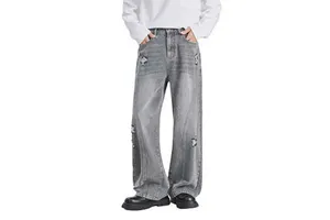 Primmum Quality Men's Slim Fit Washed Distressed Baggy Denim Jeans Pants Comfortable Streetwear Casual Jeans Custom Design