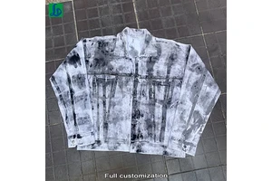 Custom Vintage Scratch Tie-dye Hot Sale Men's Bomber Jacket Work New Fashion 2023 Camouflage Unisex