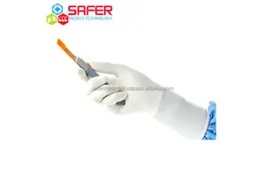 Safer Medico Double Protection Sterile Surgical Disposable Neoprene Gloves Powdered Free Soft Waterproof Lightweight Comfortable