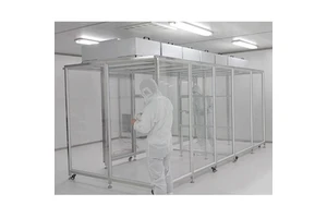 Acrylic Hard Wall Clean Booth With FFU HEPA Filtration for GMP Production