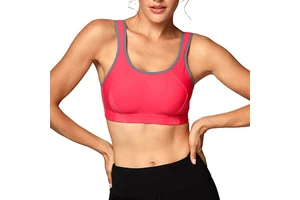 Customized Material and Size Light Weight Comfortable Fitness Wear Sleeveless Round Neck Women High Support Seamless Sports Bra