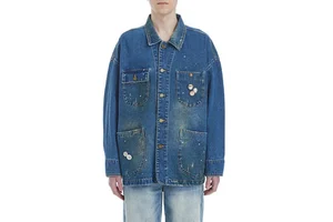 Top Selling Men's Denim Jackets Jeans Denim Made Customized Winter Jean Jackets With Multi Pockets