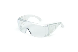 Anti-Fog Impact Resistant Eye Protection Goggles with Clear Frame Coverage Safety Glasses for Scratch Protection