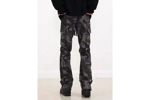 Men's Vintage Western Style Straight Breathable Solid Denim Jeans with Diamond Decor-Long Streetwear Fit
