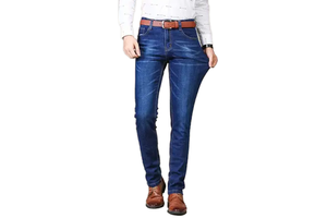 Spring Summer Autumn Plus Size Men's Breathable Denim Pants Casual Letter Pattern Mid Rise Straight Leg Loose Fit Work Pants