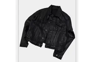 High Quality Custom Men's Jeans American Vintage Patchwork Handmade Wax Loose Jeans Jacket Jeans for Men