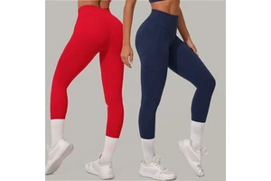 YIYI Wholesale High-Waist Booty-Lifting Yoga Pants for Women Brushed Leggings Quick-Dry Running Tights Sports Pants Workout