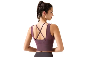 High Support Running Fitness Top Lightweight & Breathable Shockproof Yoga Tank Tops with Lift & Back Shaping