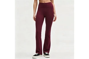 Bamboo Cotton Flare Yoga Pants for Women High Waisted Bootcut Workout Sports Pants Breathable Flare Leggings