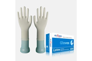 Safety Powdered Rubber Latex Nurse Gloves Examination Surgical Medical Powder Free Black Disposable Latex Glove Manufactures