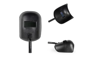 Black PP Handheld Welding Shield-Durable Plastic Safety Face Guard