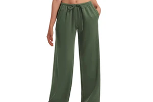Women's Casual Summer Anti-Wrinkle Wide Leg Sweatpants Low Rise Elastic Drawstring with Pockets Factory Wholesale