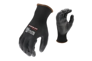 MaxiPact Safety Gloves Black PU Coated with Waterproof Work Gloves Lightweight Breathable General Purpose Anti-slip for Garden