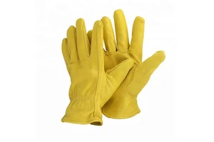 Wholesale AB Grade Driver Gloves Winter Cowhide Leather Safety Work Glove Price